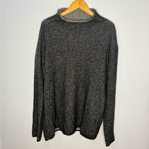John Varvatos Charcoal Crewneck Sweater